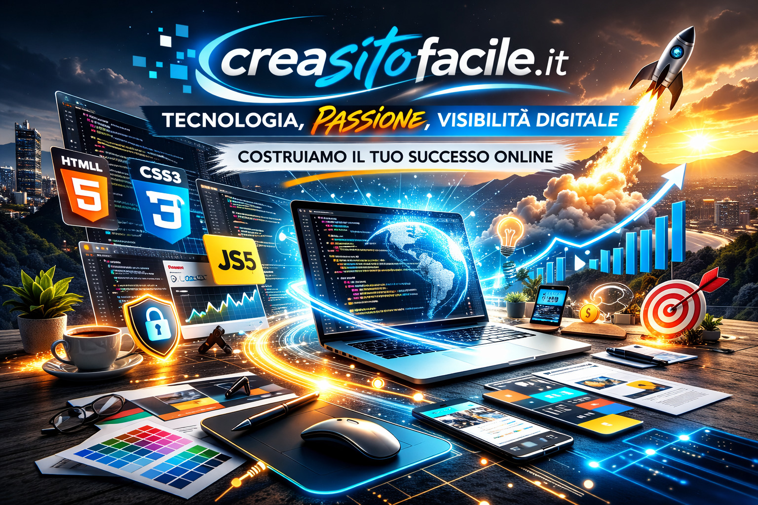 Creare siti web oggi: tecnologia, passione e visione per la visibilità digitale